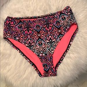 High waisted bikini bottom